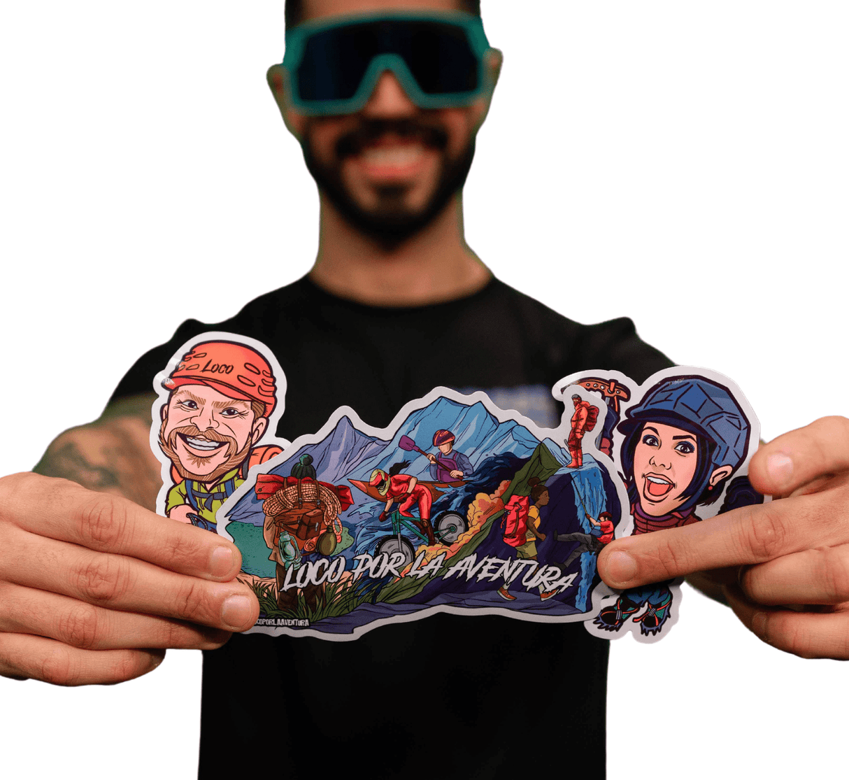 Waterproof Stickers – “Loco por la Aventura”