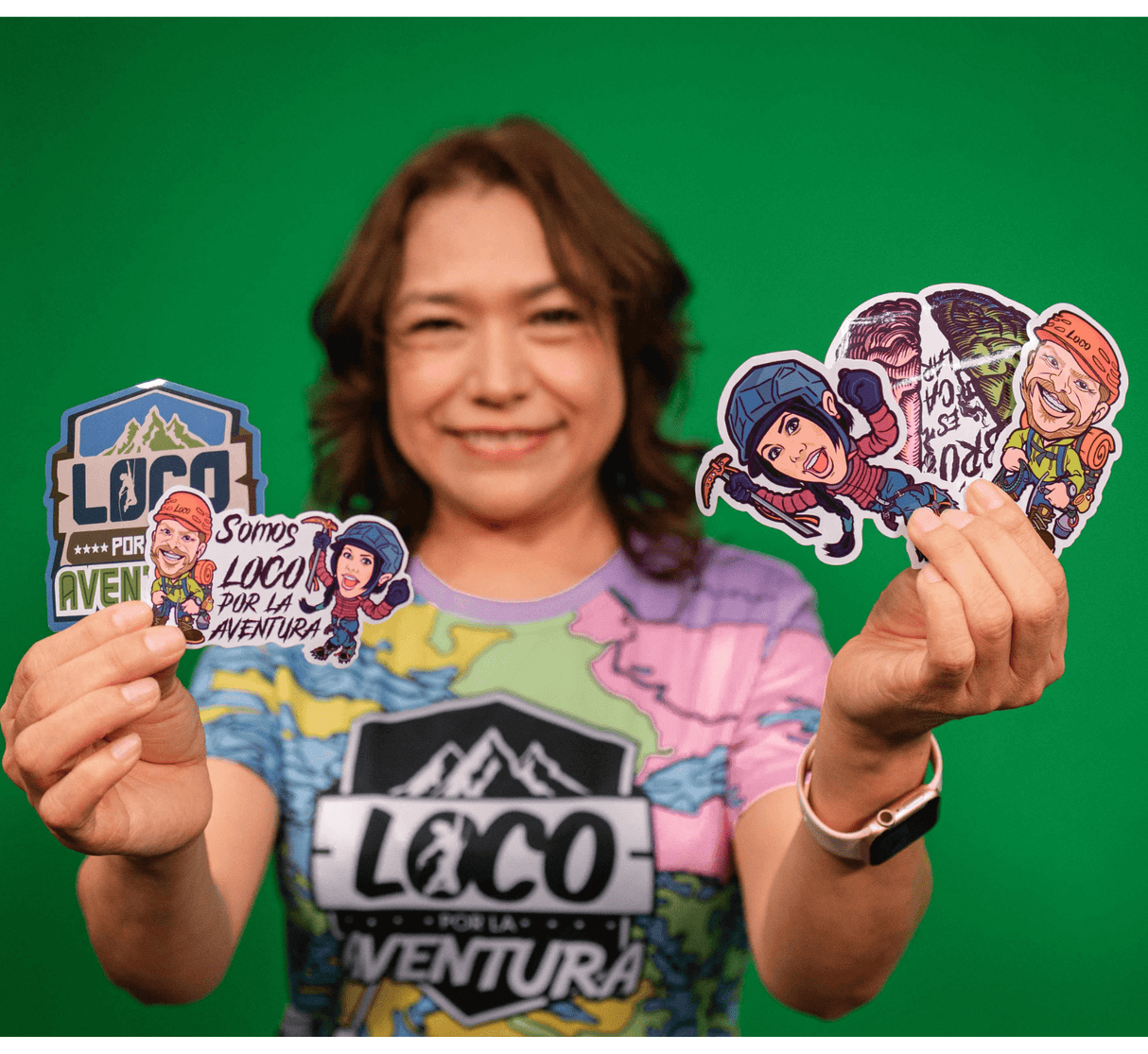 Waterproof Stickers – “Loco por la Aventura”