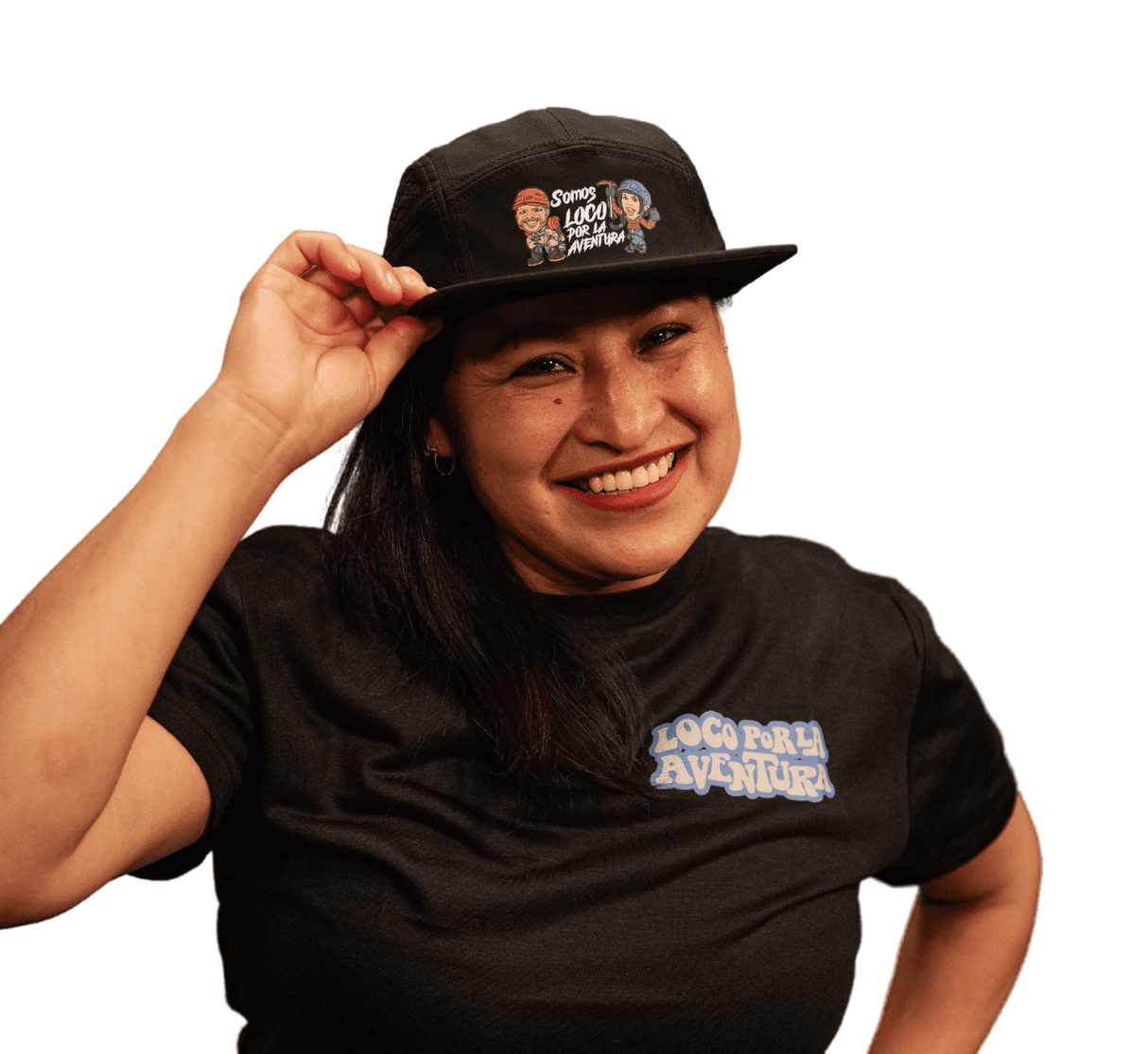 Unisex 5-Panel Hat – “We Are Loco por la Aventura” (Waterproof)