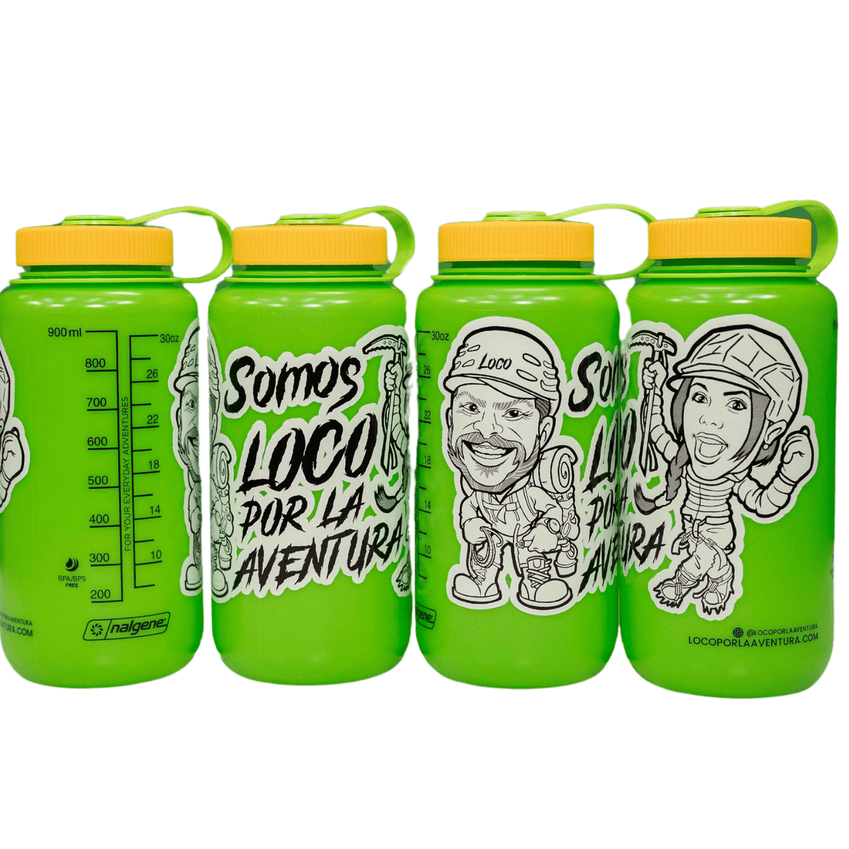 LPLA x Nalgene Green Water Bottle – “We Are Loco por la Aventura”