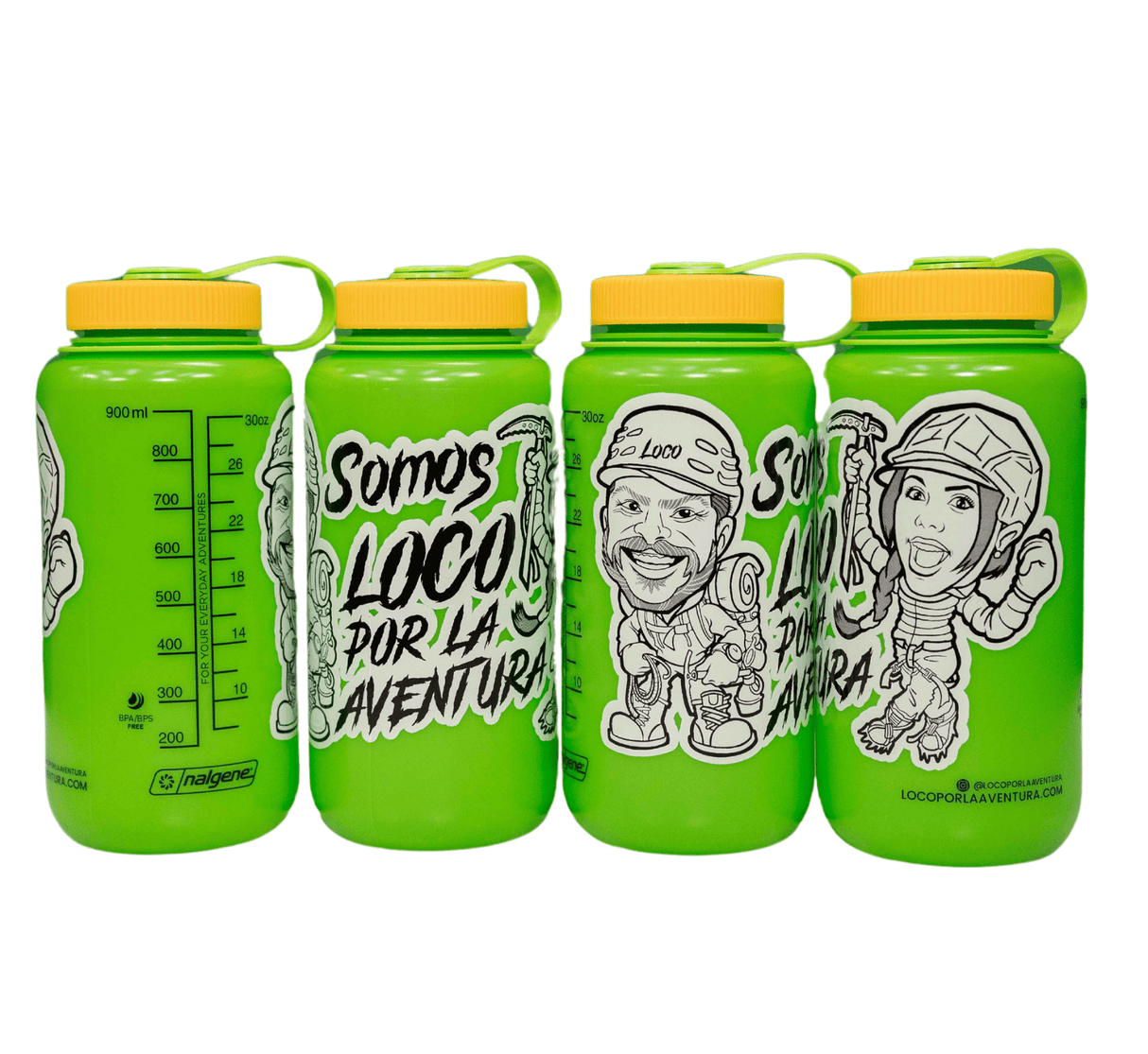 LPLA x Nalgene Green Water Bottle – “We Are Loco por la Aventura”
