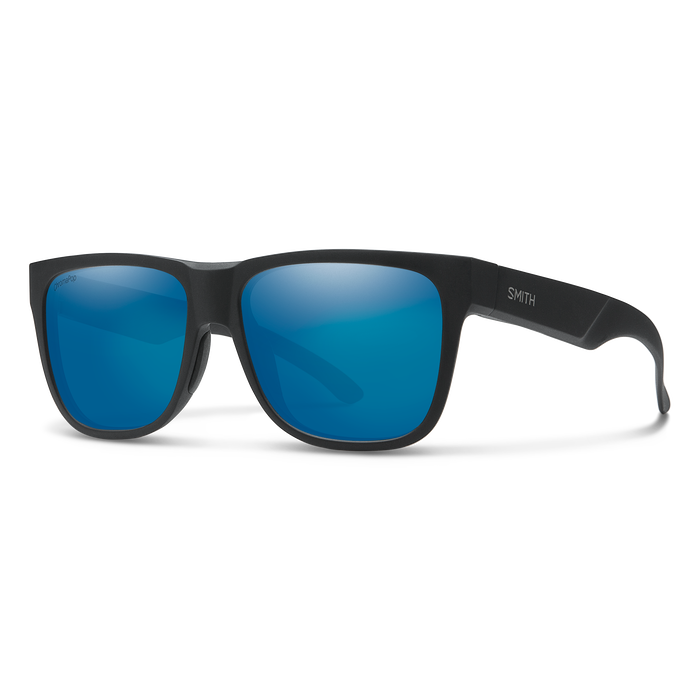 Lowdown 2 Matte Black + ChromaPop Polarized Blue Mirror Lens