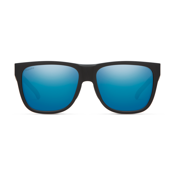 Lowdown 2 Matte Black + ChromaPop Polarized Blue Mirror Lens