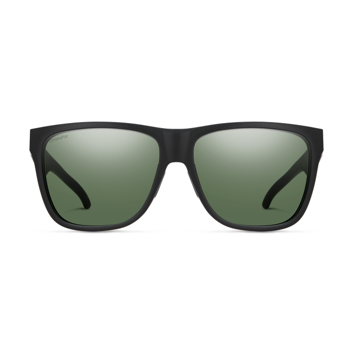 Lowdown XL 2 Matte Black + ChromaPop Polarized Gray Green Lens