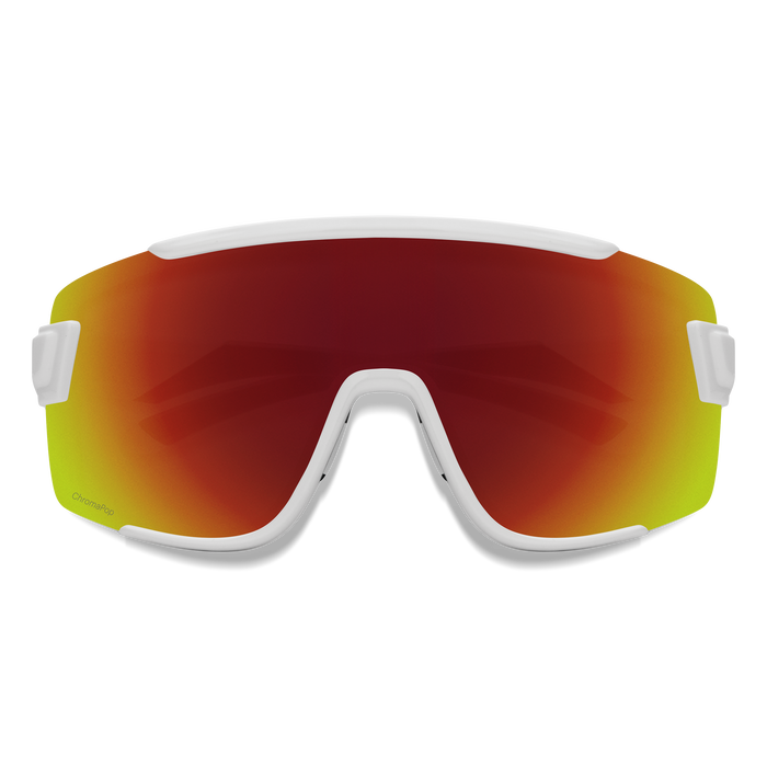 Wildcat White + ChromaPop Red Mirror Lens