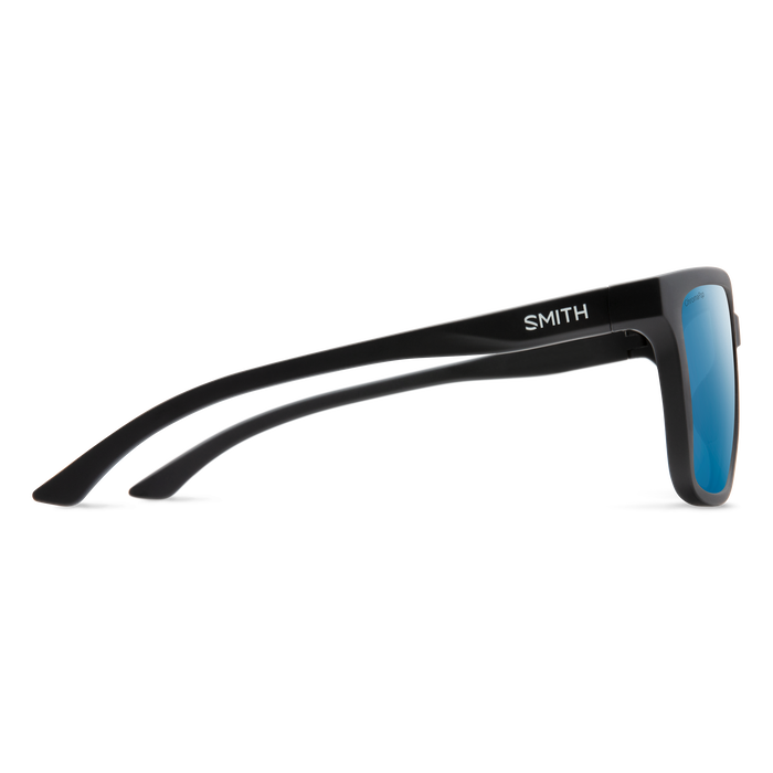 Shoutout Matte Black + ChromaPop Polarized Blue Mirror Lens