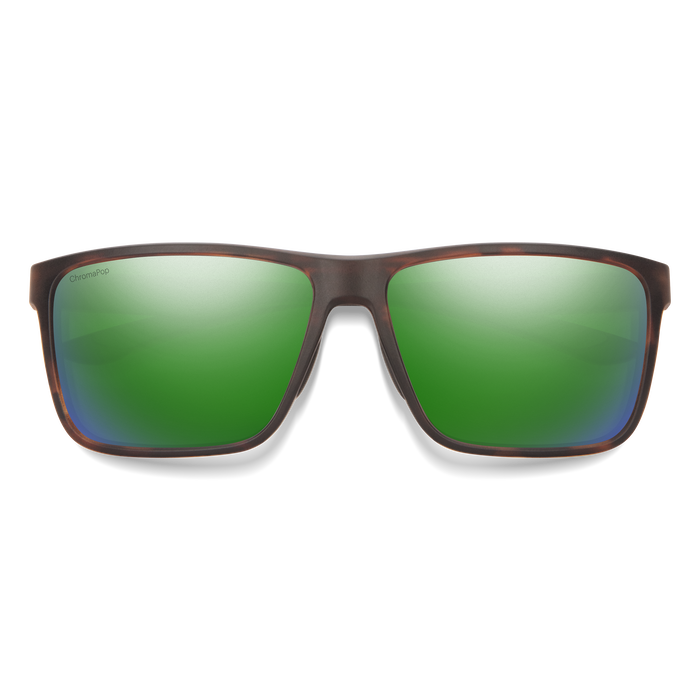 Riptide Matte Tortoise + ChromaPop Glass Polarized Green Mirror Lens