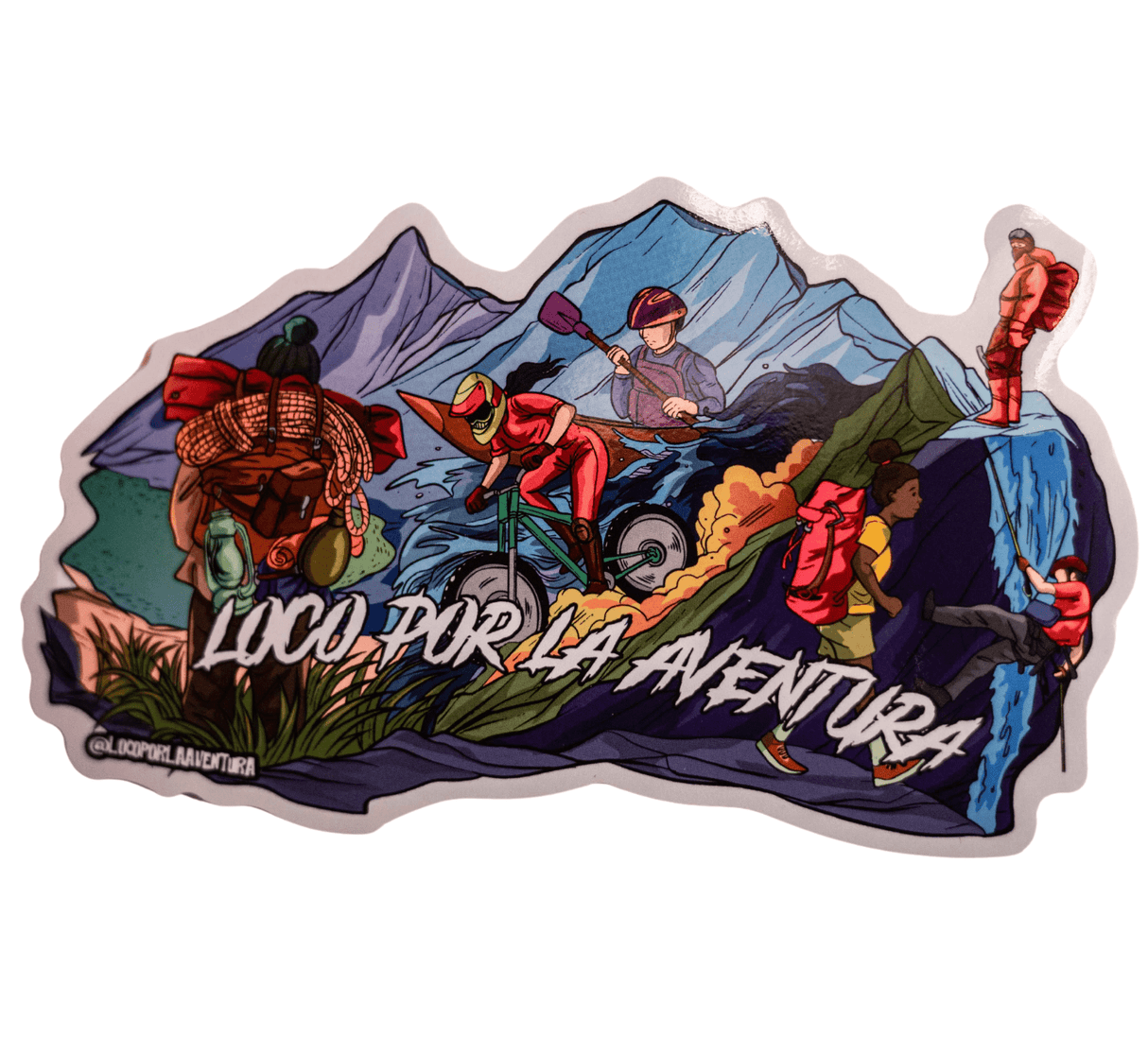 Waterproof Stickers – “Loco por la Aventura”
