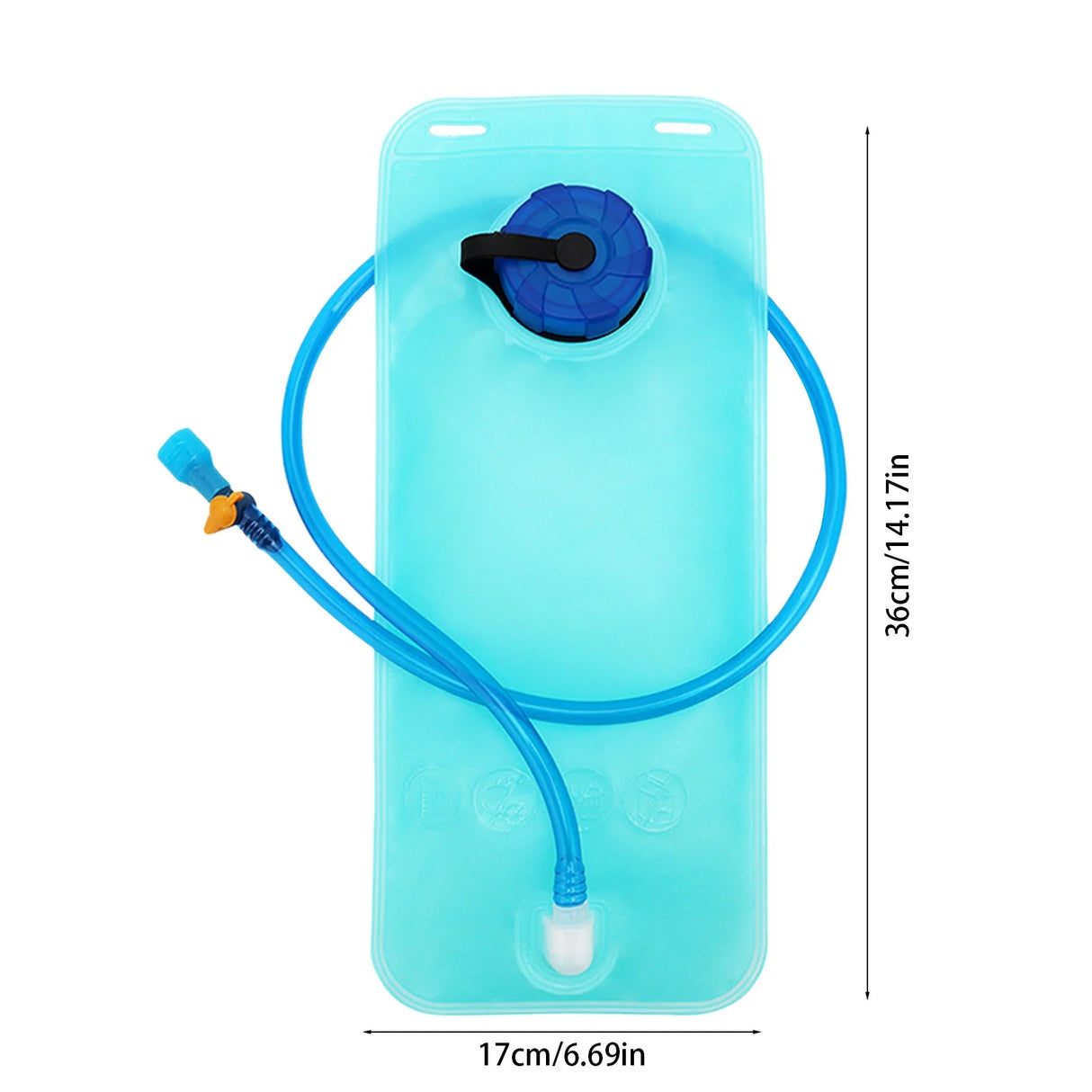 2L Cycling Camping Water Bag Portable Hydration Backpack Bladder