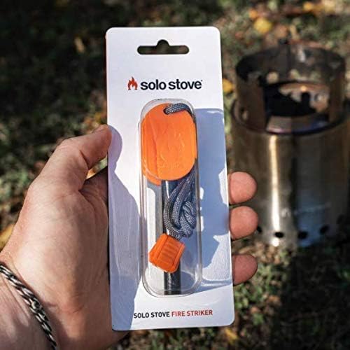 Fire Striker Stainless Steel Ferrocerium Rod Waterproof Fire Starter for Camping Survival Kits and Hiking Easy Grip Handle with up to15,000 Strikes