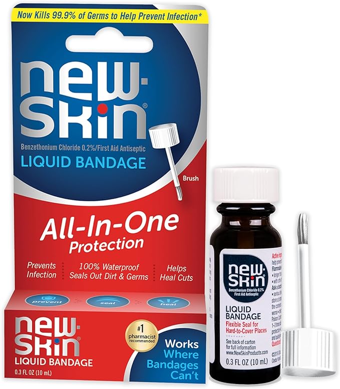 New-Skin Liquid Bandage, Waterproof Clear Bandage, 0.3 oz