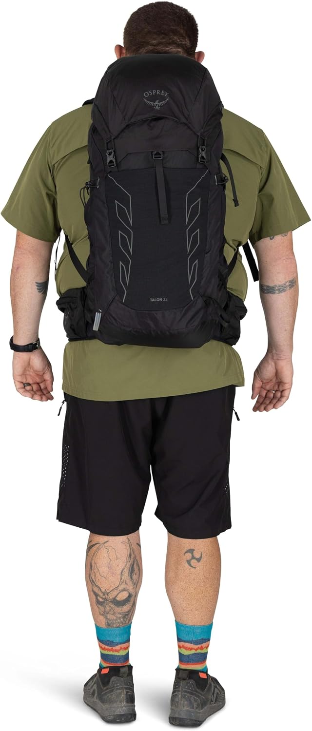 Osprey Talon 33L Men's Lightweight Hiking Backpack, Green OS