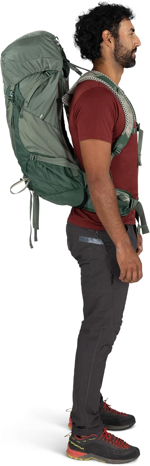 Osprey Stratos 44L Men's Hiking Backpack, Green OS