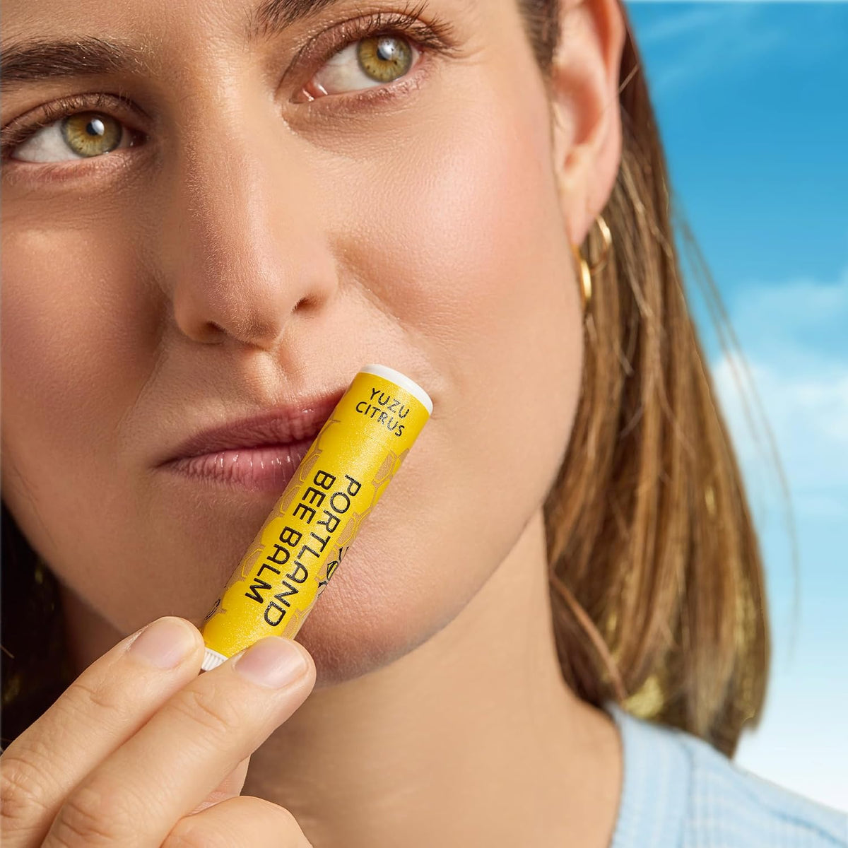 Portland Bee Balm All Natural Handmade Beeswax Lip Balm with Organic Coconut and Olive Oil (Yuzu Citrus)