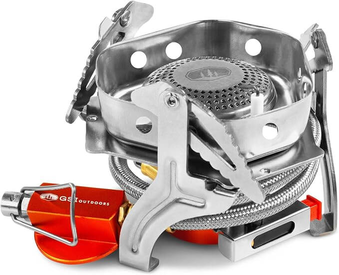Glacier Remote Canister Camp Stove, 11,000 BTU, Foldable