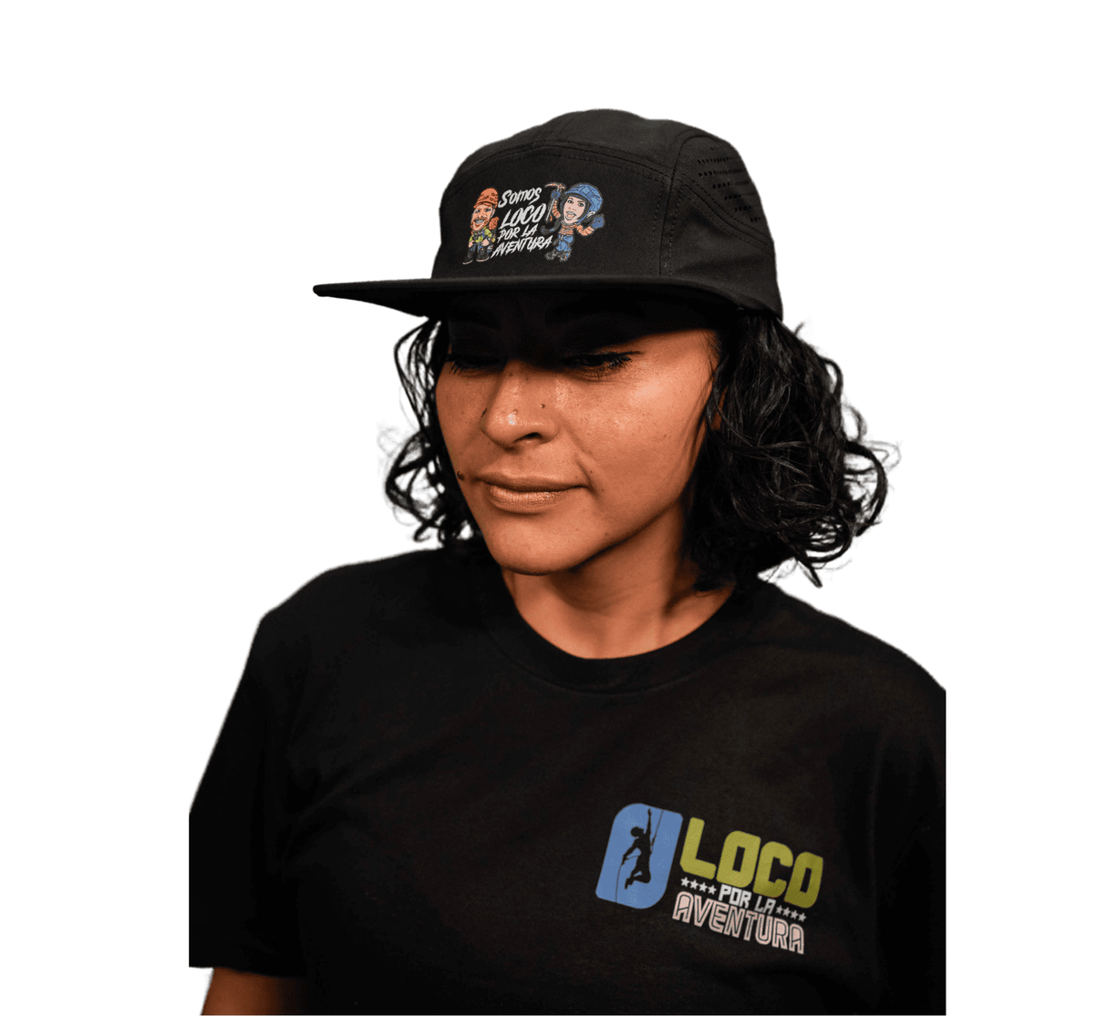 Unisex 5-Panel Hat – “We Are Loco por la Aventura” (Waterproof)