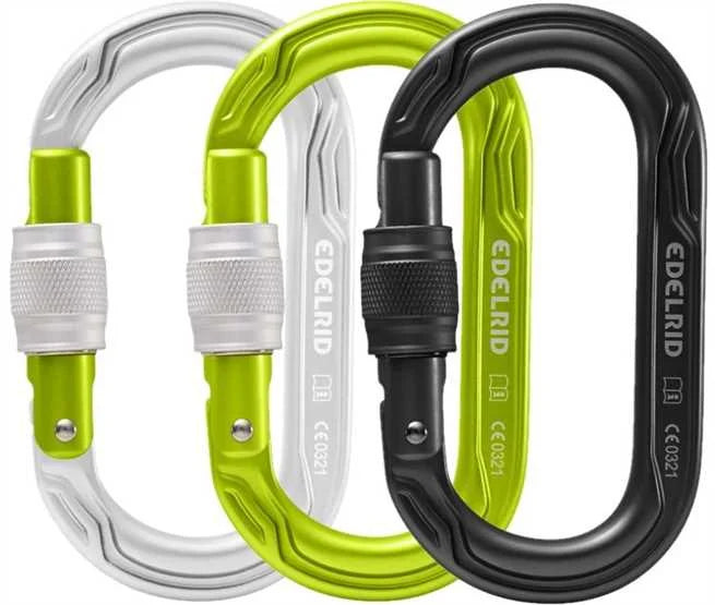 Oval Power 2500 Screw Locking Carabiner