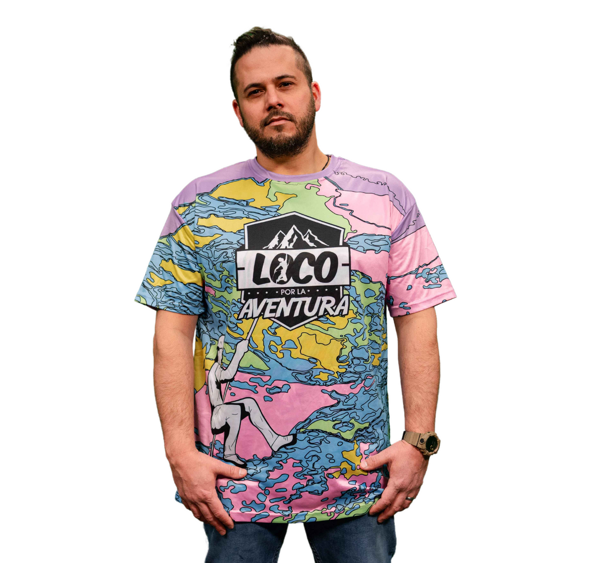 “Loco por la Aventura” Multicolor Training Shirt