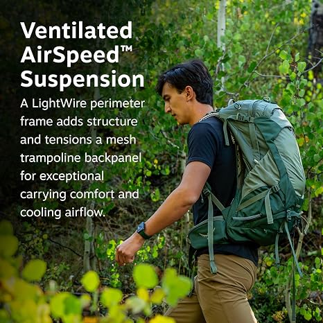 Osprey Stratos 44L Men's Hiking Backpack, Green OS
