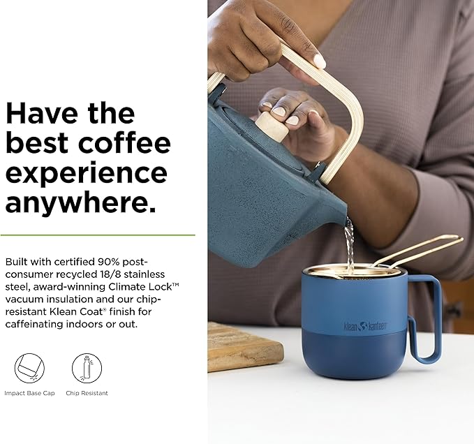 Rise Mug - Insulated Stainless Steel Coffee & Tea Mug, Splash-Proof Lid, 14 oz, Stellar