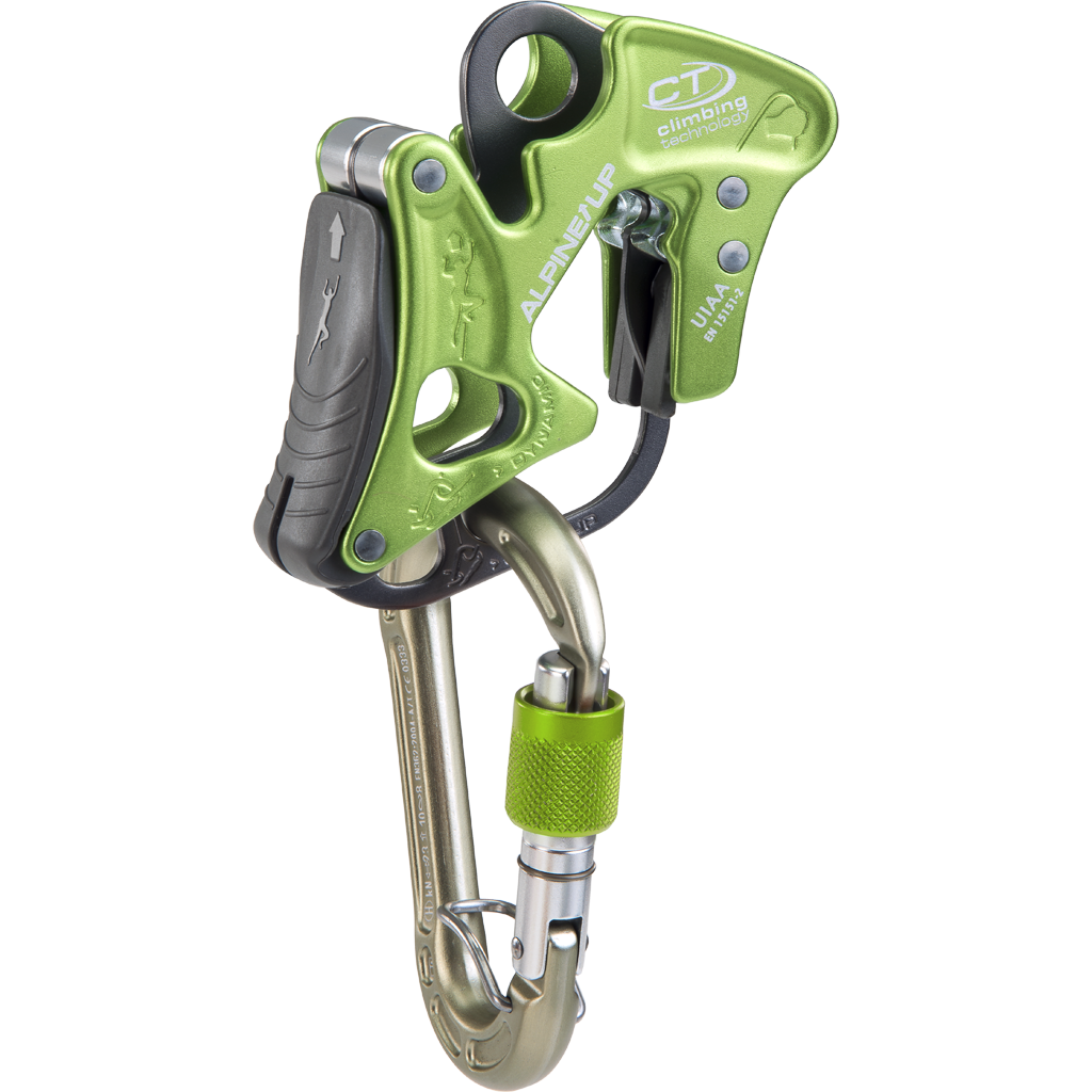 ALPINE-UP BELAY DEVICE WITH HMS