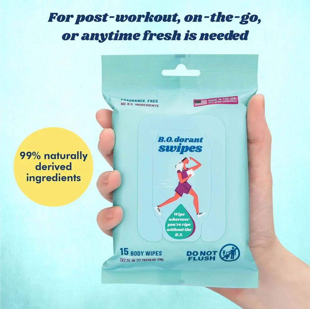 Butt Napkins B.O.Dorant Swipes Body Wipes - 15 Pack