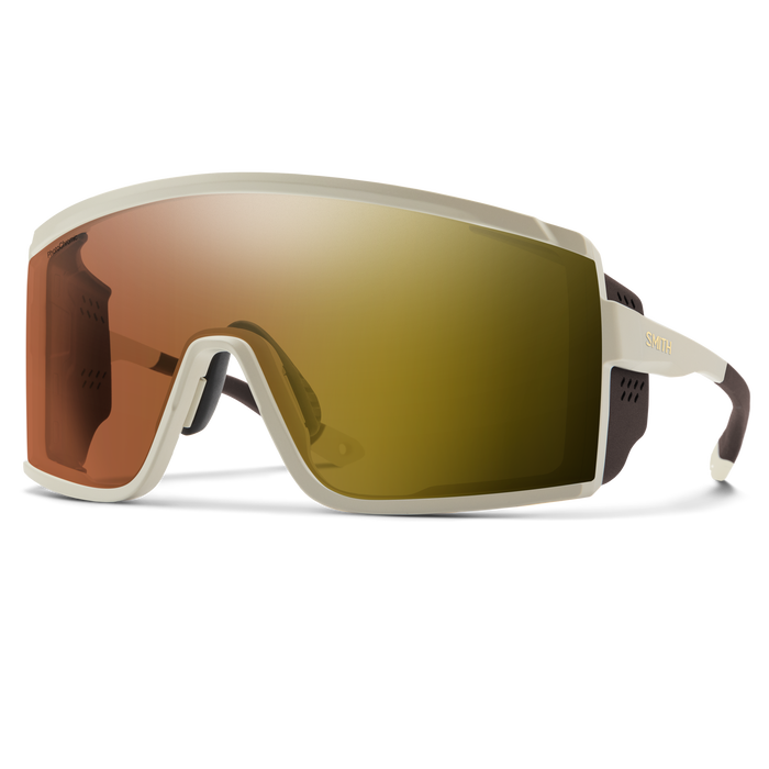 Pursuit CT Matte Bone + ChromaPop Glacier Photochromic Copper Gold Mirror Lens