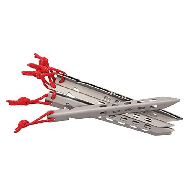 Titanium Ascent Tent Stake (6 Pack) - Ultralight, Durable, and Strong