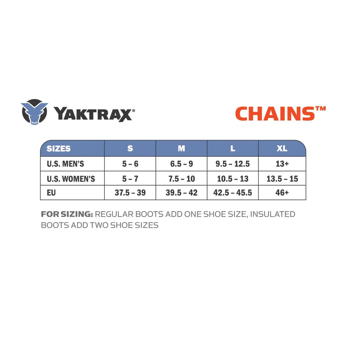 Yaktrax Traction Chains for Walking on Ice and Snow (Pair)