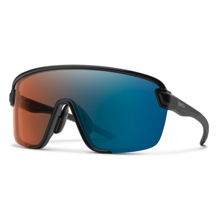 Bobcat Black + ChromaPop Glacier Photochromic Copper Blue Mirror Lens