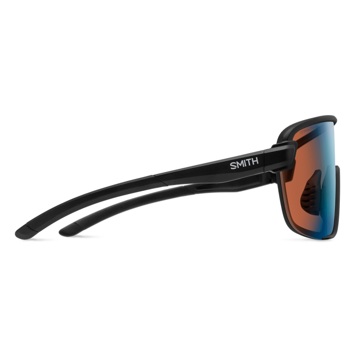 Bobcat Black + ChromaPop Glacier Photochromic Copper Blue Mirror Lens