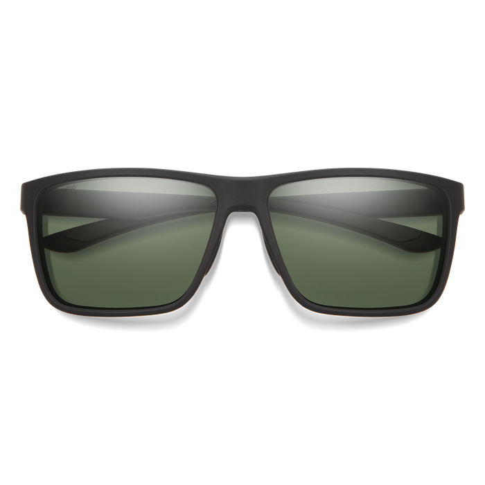 Riptide Matte Black + ChromaPop Polarized Gray Green Lens