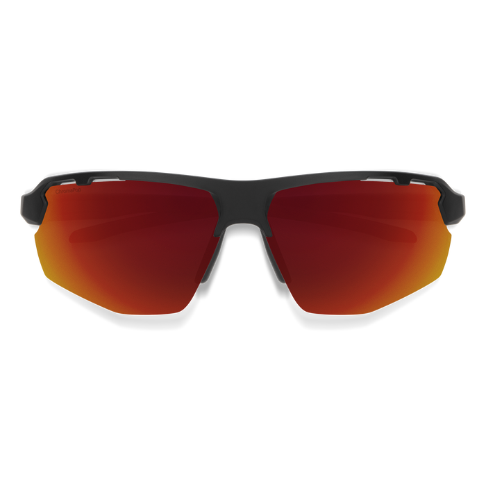 Resolve Matte Black + ChromaPop Red Mirror Lens