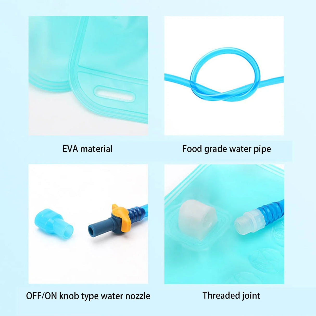 2L Cycling Camping Water Bag Portable Hydration Backpack Bladder