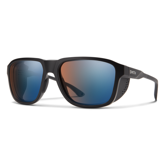 Embark Matte Black + ChromaPop Glacier Photochromic Copper Blue Mirror Lens