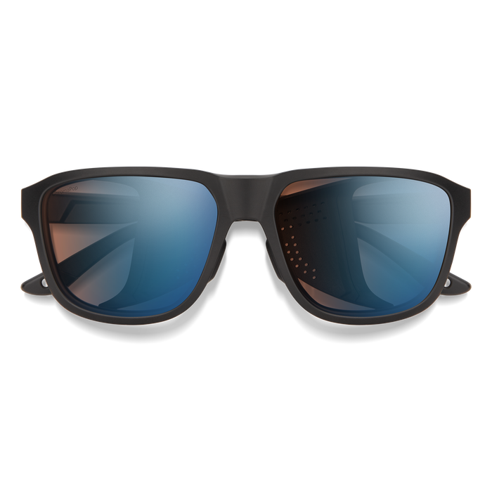 Embark Matte Black + ChromaPop Glacier Photochromic Copper Blue Mirror Lens