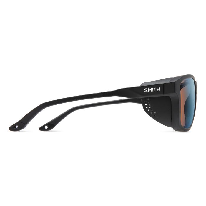 Embark Matte Black + ChromaPop Glacier Photochromic Copper Blue Mirror Lens