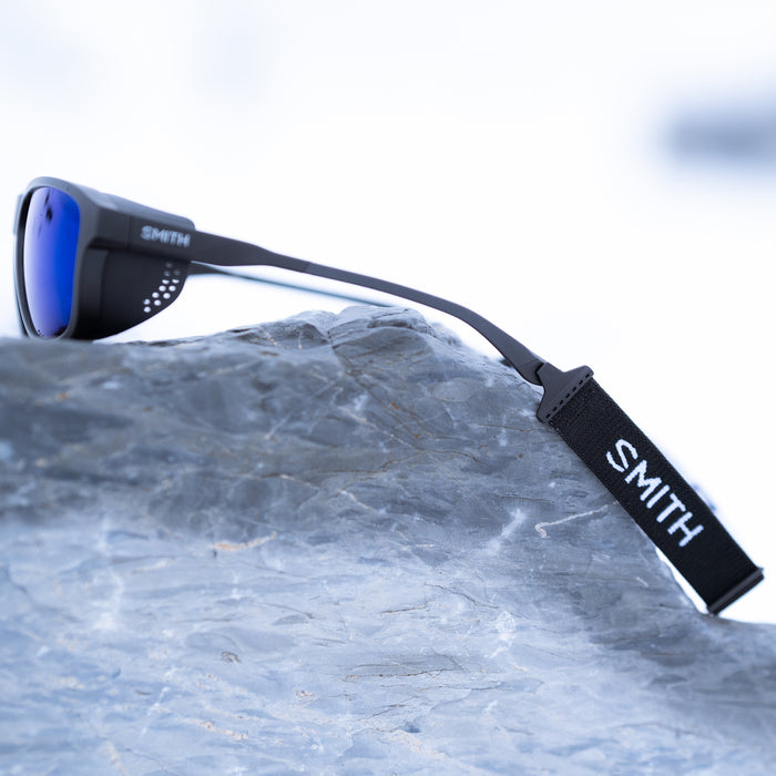 Embark Matte Black + ChromaPop Glacier Photochromic Copper Blue Mirror Lens