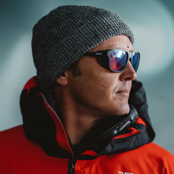 Embark Matte Black + ChromaPop Glacier Photochromic Copper Blue Mirror Lens