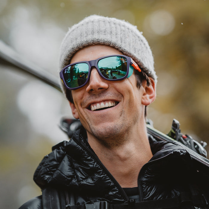 Embark Matte Purple Cinder Hi Viz + ChromaPop Polarized Opal Mirror Lens