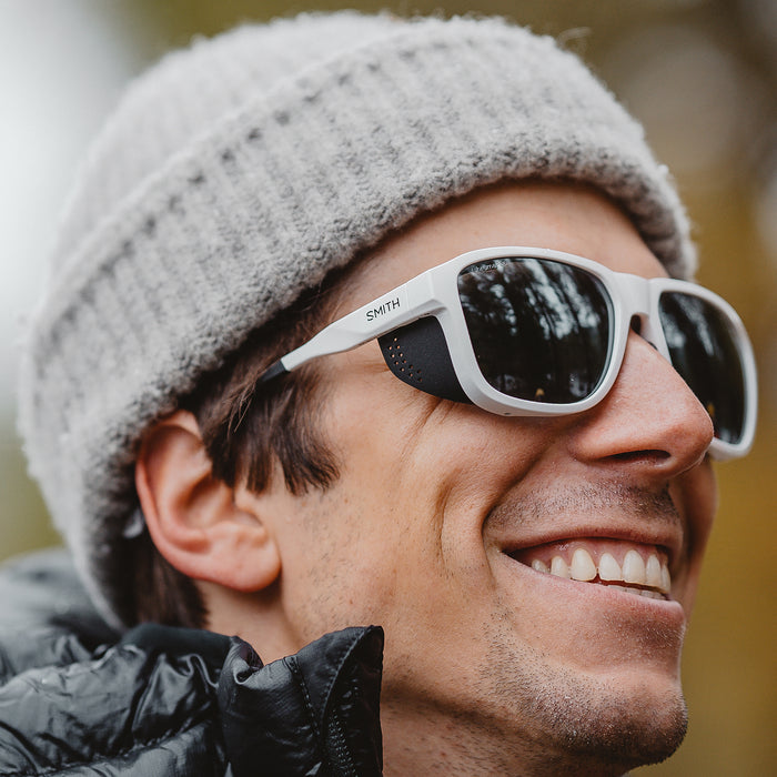 Embark White + ChromaPop Polarized Platinum Mirror Lens