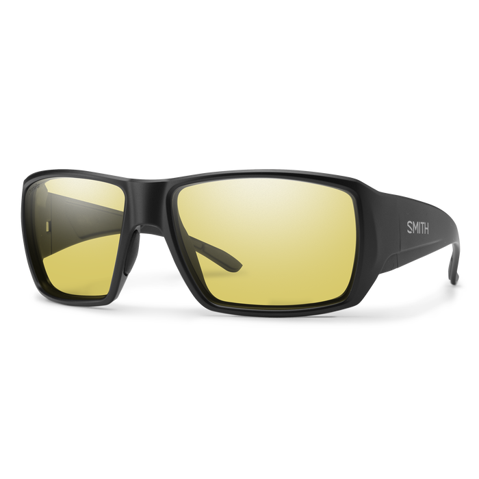 Guide's Choice S Matte Black + ChromaPop Glass Polarized Low Light Yellow Lens