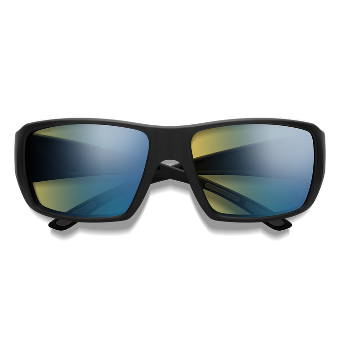 Guide's Choice XL Matte Black + ChromaPop Glass PolarChromic Yellow Blue Mirror Lens