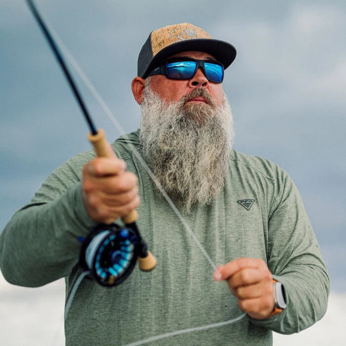 Guide's Choice XL Matte Black + ChromaPop Glass PolarChromic Yellow Blue Mirror Lens