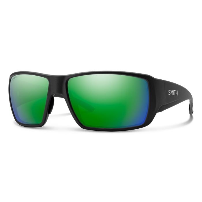 Guide's Choice XL Matte Black + ChromaPop™ Glass Polarized Green Mirror