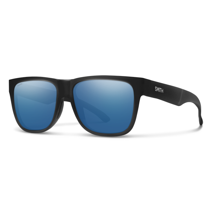 Lowdown 2 Matte Black + ChromaPop Glass Polarized Blue Mirror Lens