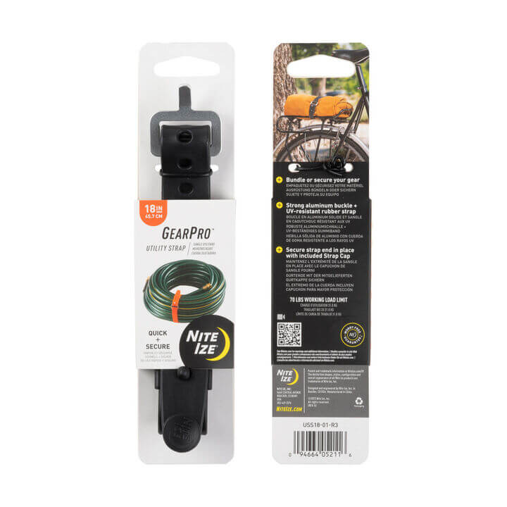 Nite Ize 18 in. Black Gear Pro Utility Strap