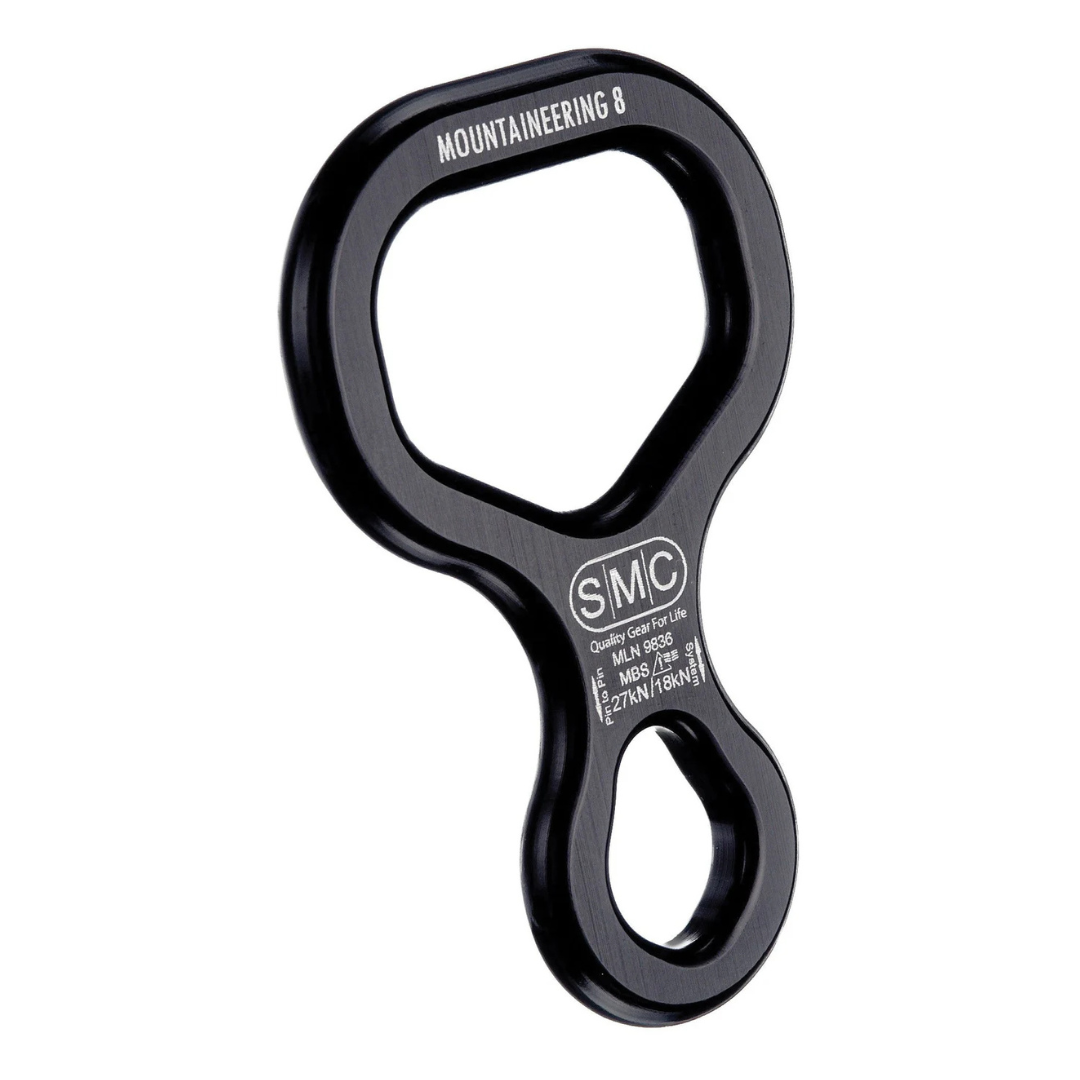 MOUNTAINEERING FIGURE EIGHT - BLACK