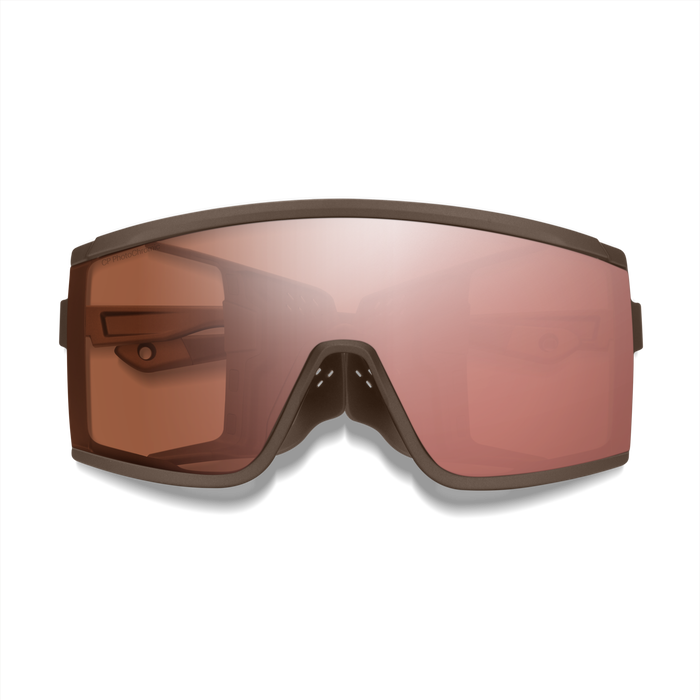 Pursuit Matte Gold Dust + ChromaPop Glacier Photochromic Rose Gold Mirror Lens
