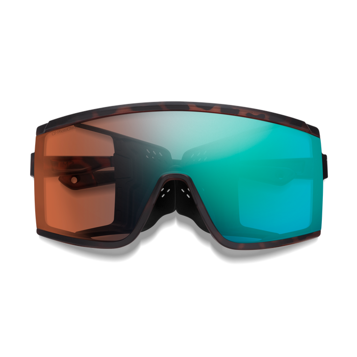Pursuit Matte Tortoise + ChromaPop Glacier Photochromic Copper Opal Mirror Lens